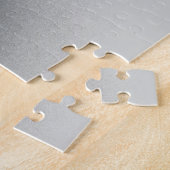 Onder het blauw: Abstract grijs, zwart & blauw Legpuzzel (Zijkant)