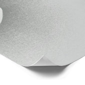 Onder het blauw: Abstract grijs, zwart & blauw Poster (Hoek)