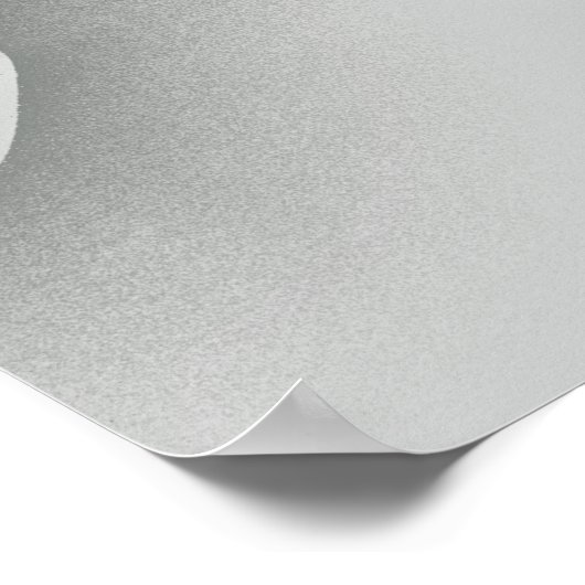 Onder het blauw: Abstract grijs, zwart & blauw Poster (Hoek)