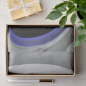 Onder het blauw: Abstract grijs, zwart & blauw Tissuepapier (Geschenk)