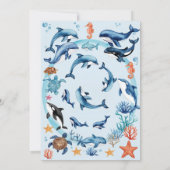 Onder het Blauwe Zee Ahoy is het een Jongen Baby s Kaart (Achterkant)