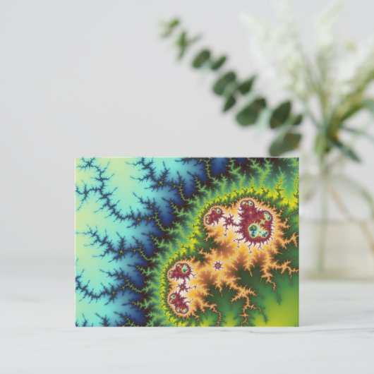 Onder het bos - fractaal Briefkaart (Staand voorkant)