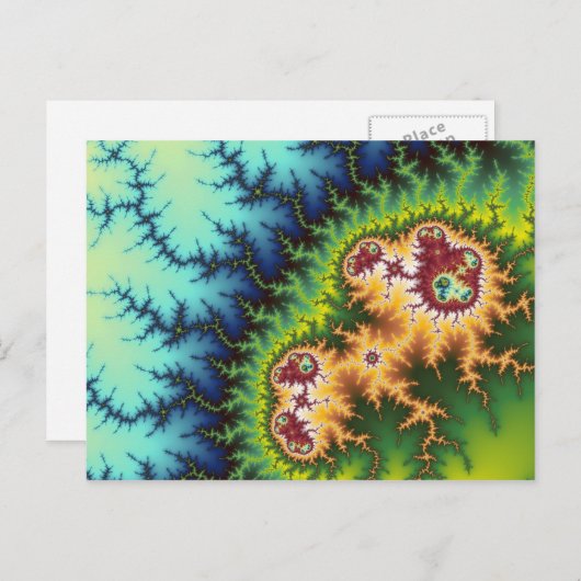 Onder het bos - fractaal Briefkaart (Voorkant / Achterkant)