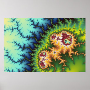 Onder het bos - fractaal Poster