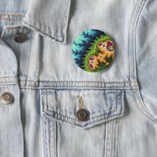Onder het bos - fractale Button (In situ)