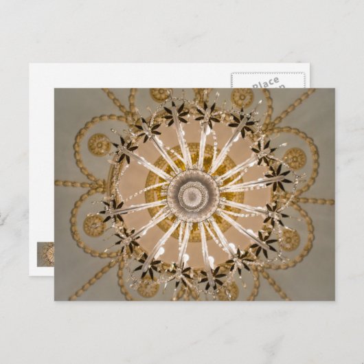 Onder het Briefkaart van Chandelier (Voorkant / Achterkant)