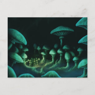 onder het briefkaart van de scifi fantasy art