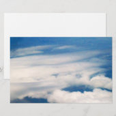ONDER HET briefpapier CLOUDS (Voorkant / Achterkant)