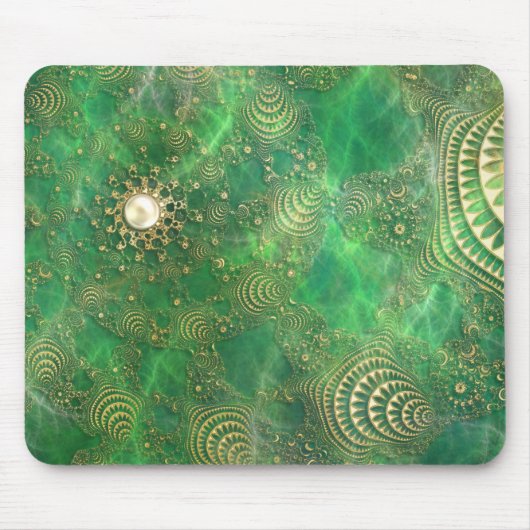 Onder het Emerald Zee Mousepad Muismat (Voorkant)