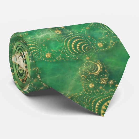 Onder het Emerald Zee Stropdas (Opgerold)