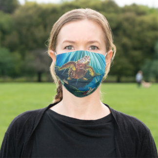 Onder het gezichtsmasker van het Zee Stoffen Mondkapje