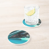 Onder het Hood Zandsteen Onderzetter (Zijkant)