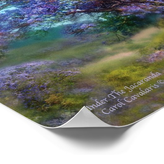 Onder het Jacaranda Art Poster/Print Poster (Hoek)