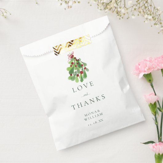 Onder het kersthuwelijk.. bedankzakje (Gezegeld)