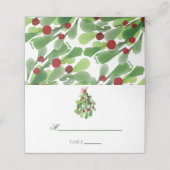 Onder het kersthuwelijk.. plaatskaartje (Buitenkant ongevouwen)