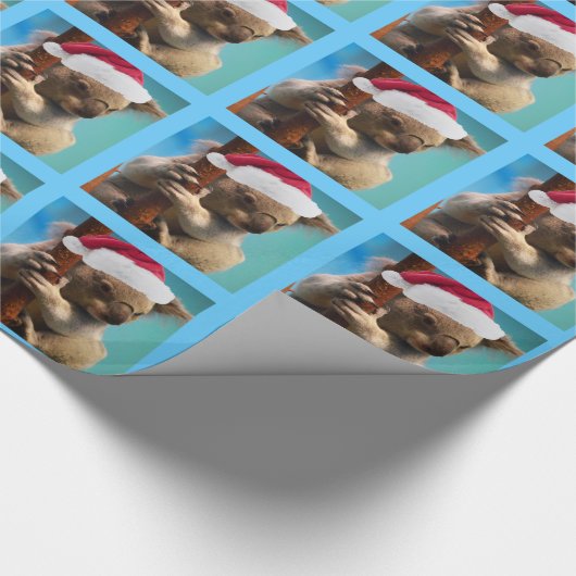 Onder het kerstPet Koala Cadeaupapier (Hoek)