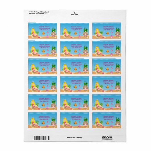 Onder het label Zee Blonde Mermaid (Full Sheet)