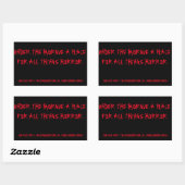 Onder het lijkenhuis zwarte/rode Stickers (Vel)