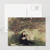 Onder het Lila in Maurecourt, 1874 Briefkaart (Voorkant / Achterkant)