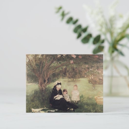 Onder het Lila in Maurecourt, 1874 Briefkaart (Staand voorkant)