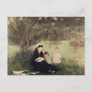 Onder het Lila in Maurecourt, 1874 Briefkaart