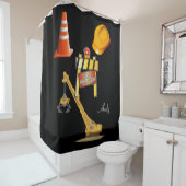 Onder het man van de grottendouche douchegordijn