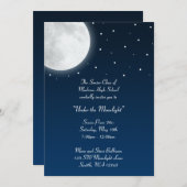Onder het moonlight Party Dance Prom Formal Kaart (Voorkant / Achterkant)