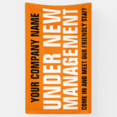 Onder het nieuwe management business signage sinaa spandoek (Verticaal)