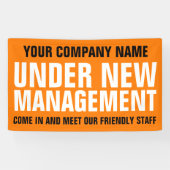 Onder het nieuwe management business signage sinaa spandoek (Horizontaal)