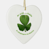 Onder het onderdak van elkaar overleven mensen keramisch ornament (Rechts)