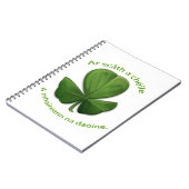 Onder het onderdak van elkaar overleven mensen notitieboek (Linkerzijde)