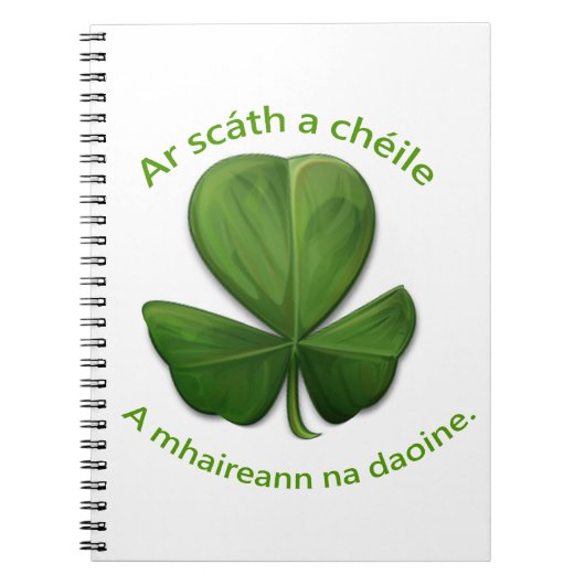 Onder het onderdak van elkaar overleven mensen notitieboek (Voorkant)