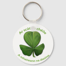 Onder het onderdak van elkaar overleven mensen sleutelhanger