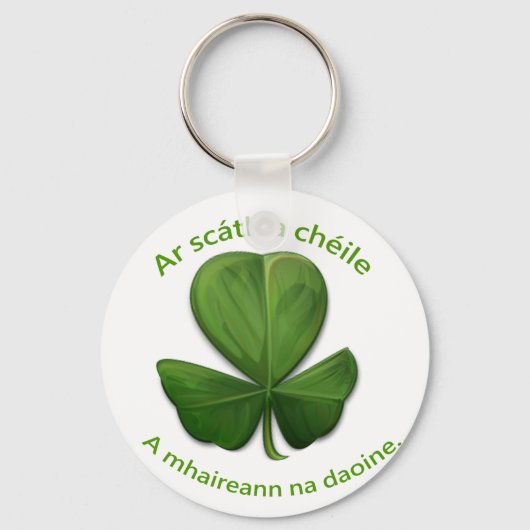 Onder het onderdak van elkaar overleven mensen sleutelhanger (Voorkant)