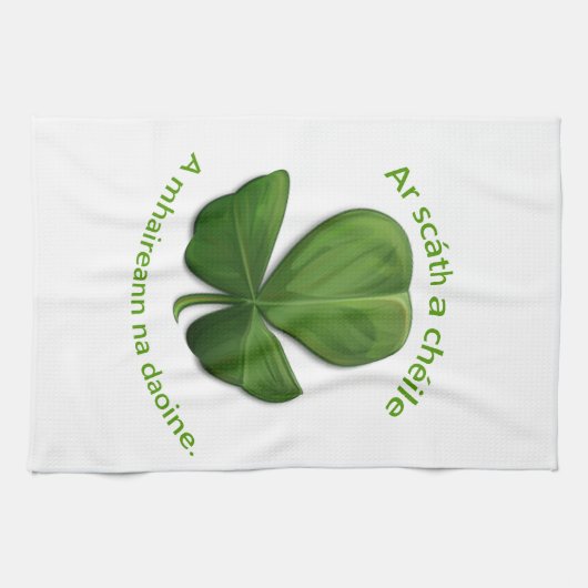 Onder het onderdak van elkaar overleven mensen theedoek (Horizontaal)