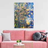 Onder het ontwerp van Ocean Abstract door Doria D Canvas Afdruk (Insitu (Woonkamer))