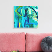 Onder het oppervlak canvas afdruk (Insitu (Woonkamer))