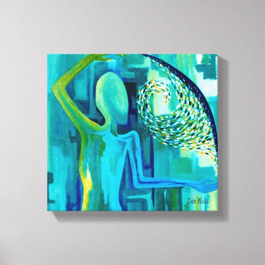 Onder het oppervlak canvas afdruk (Voorkant)
