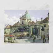 Onder het paleis Belvedere in Wenen Briefkaart (Voorkant)