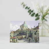 Onder het paleis Belvedere in Wenen Briefkaart (Staand voorkant)