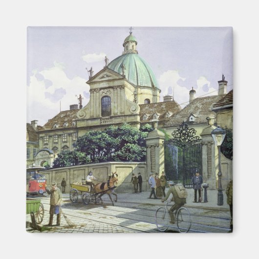 Onder het paleis Belvedere in Wenen Magneet (Voorkant)