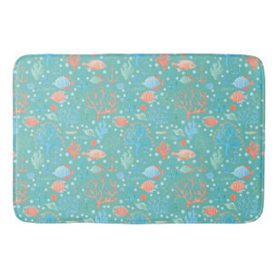 Onder het Patroon van de Waterverf van het Zee Badmat