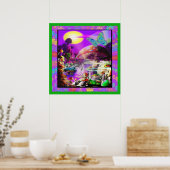 Onder het Poster van de paddenstoel (Keuken)