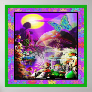 Onder het Poster van de paddenstoel