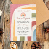 Onder het Rainbow Boho Baby shower Kaart