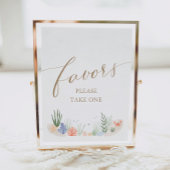 Onder het Teken van de Favors van het Baby shower  Poster