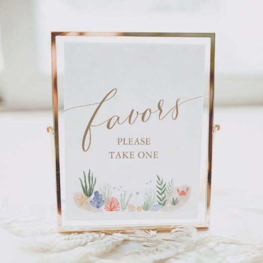 Onder het Teken van de Favors van het Baby shower  Poster