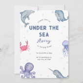 Onder het thema Zee kinderen Birthday Party Kaart (Voorkant)