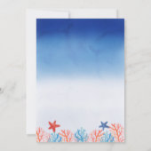 Onder het Vrijgezellenfeest Zee Kaart (Achterkant)