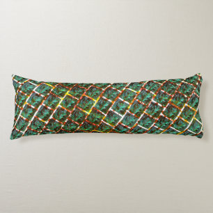 Onder het vuile en roestachtige rooster lichaamskussen